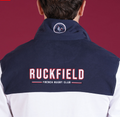 Polo manches longues Ruckfield, blanc et bleu marine, collection French