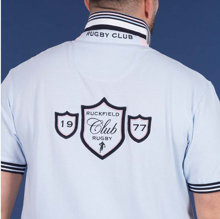 Polo Manches courtes bleu clair, collection Le Club