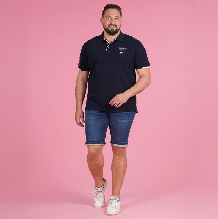 Polo manches courtes bleu marine Ruckfield, collection Le Club