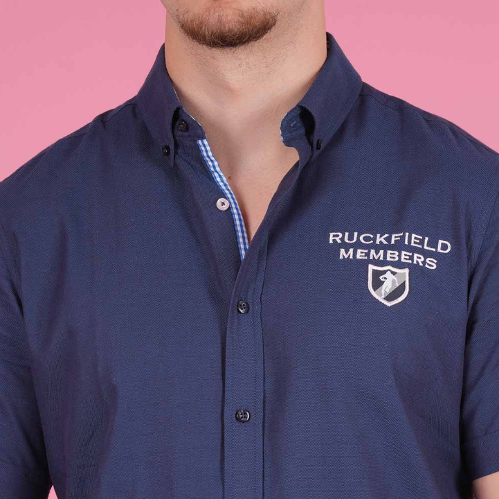 Chemise manches courtes bleue Ruckfield, Members Club House Rugby