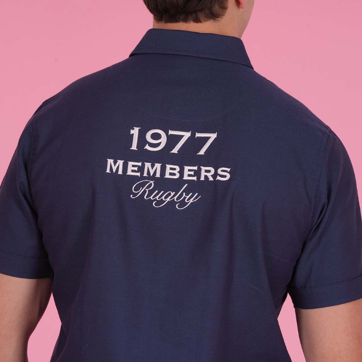 Chemise manches courtes bleue Ruckfield, Members Club House Rugby