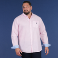 Chemise manches longues Ruckfield, Rose et blanches à rayures