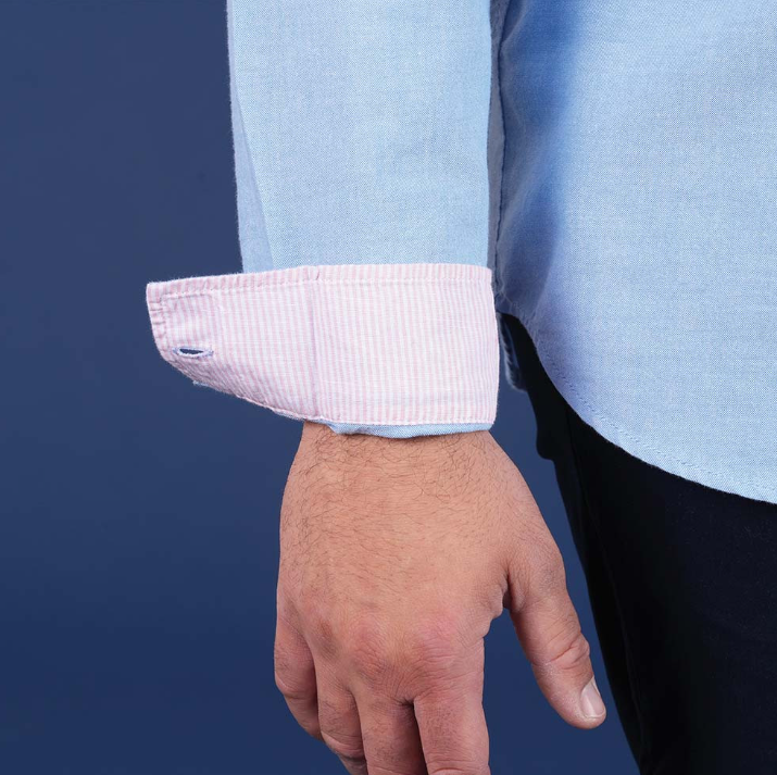 Chemise manches longues Ruckfield, bleu clair, collection Le Club