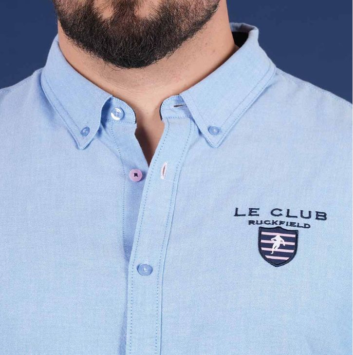 Chemise manches longues Ruckfield, bleu clair, collection Le Club