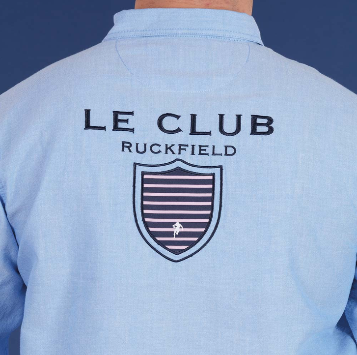 Chemise manches longues Ruckfield, bleu clair, collection Le Club