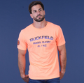 T-shirt manches courtes, Ruckfield, orange vif, collection Maori