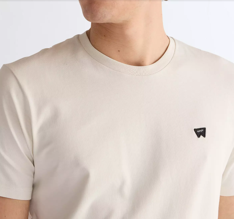 T-shirt manches courtes Wrangler, blanc cassé