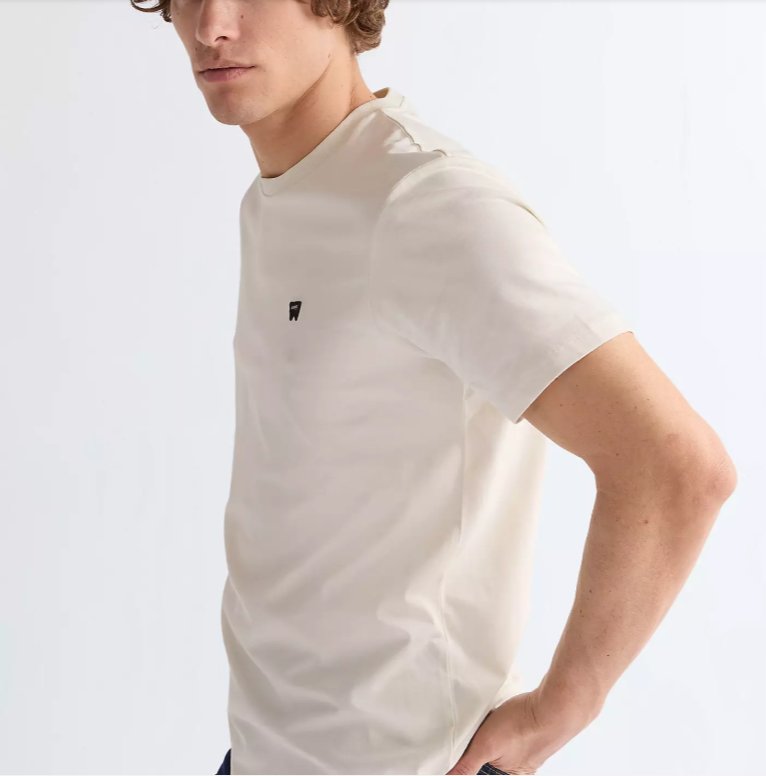 T-shirt manches courtes Wrangler, blanc cassé