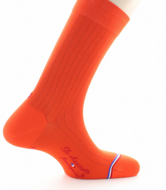 La Chaussette Française, Modèle Pigalle, Orange