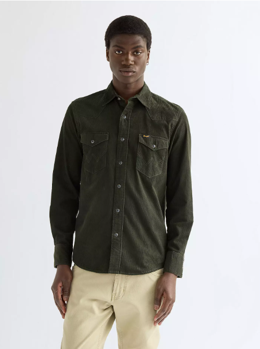 Chemise Wrangler, velours côtelé