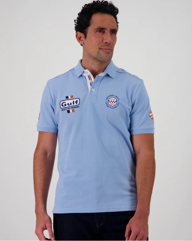 Polo GULF, Bold Classic Light Blue