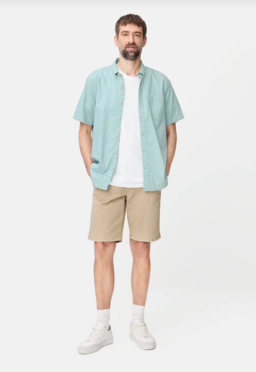 Chemise à manches courtes Camel Active en mélange de lin