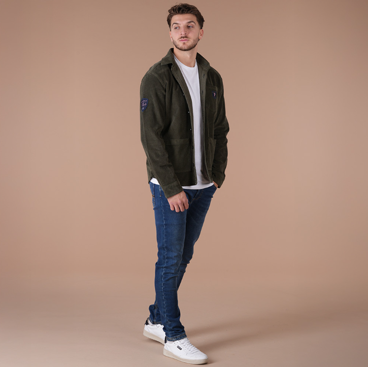 Veste en velours Ruckfield Le Club vert forêt