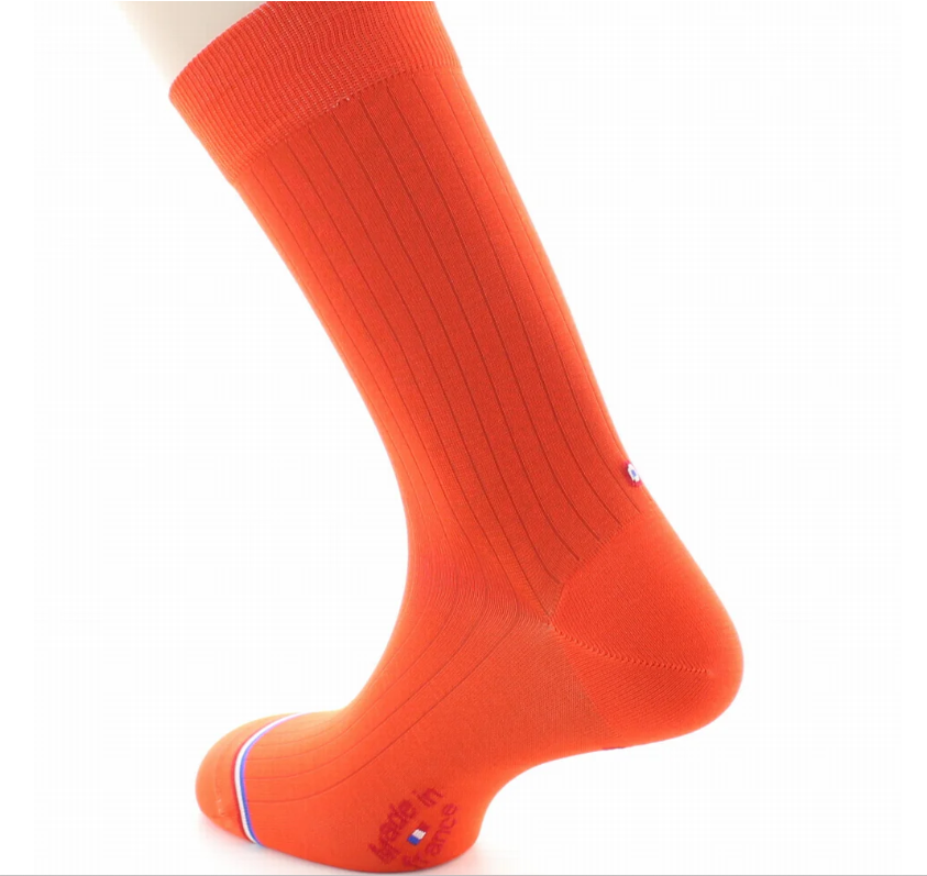 La Chaussette Française, Modèle Pigalle, Orange
