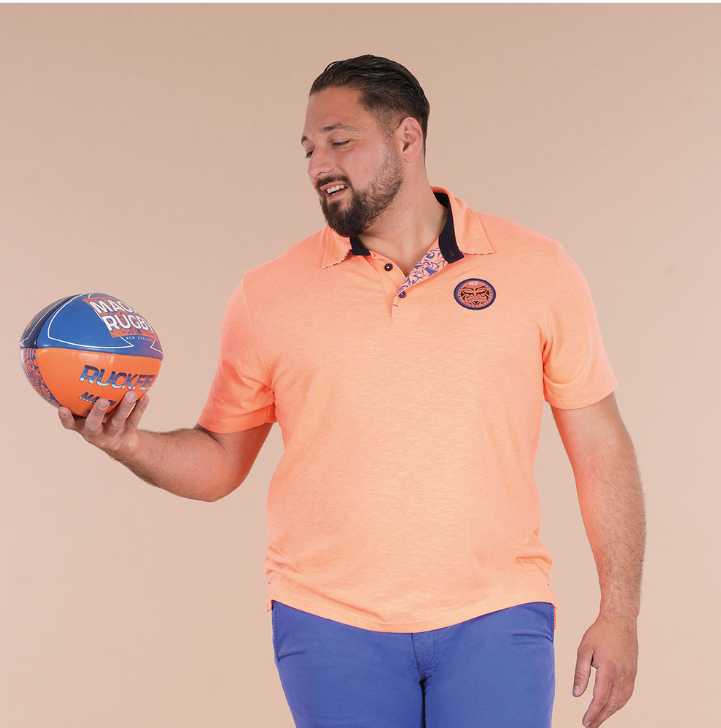 Polo Ruckfield, orange, Maori
