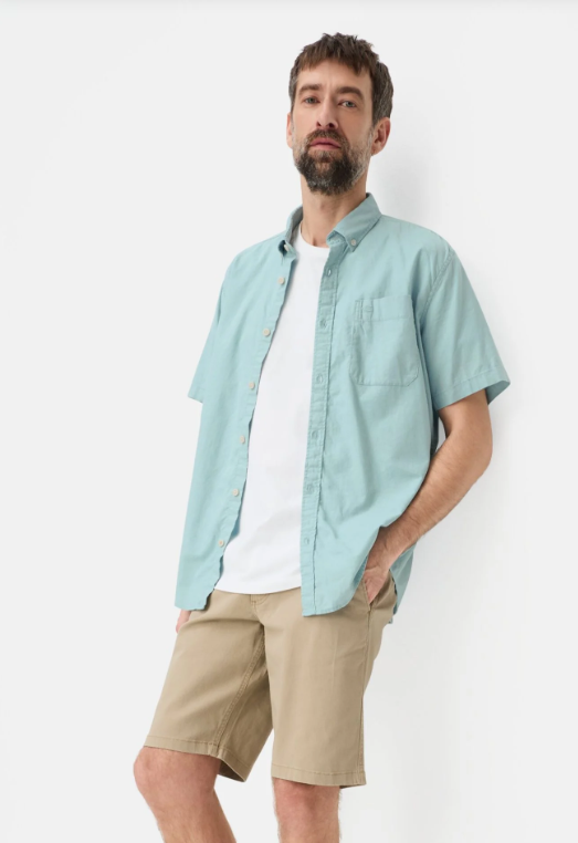 Chemise à manches courtes Camel Active en mélange de lin