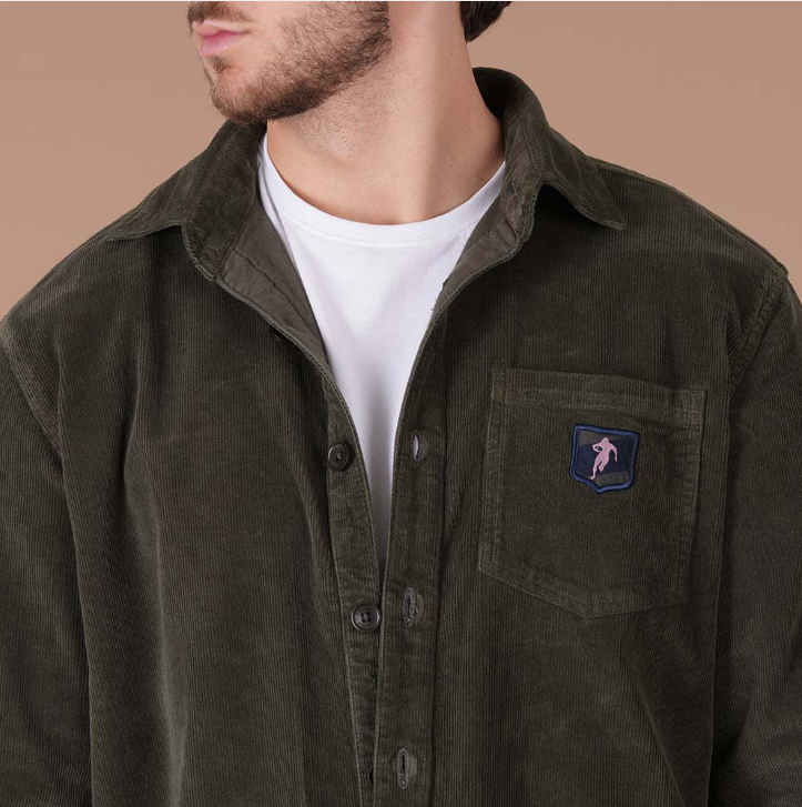 Veste en velours Ruckfield Le Club vert forêt
