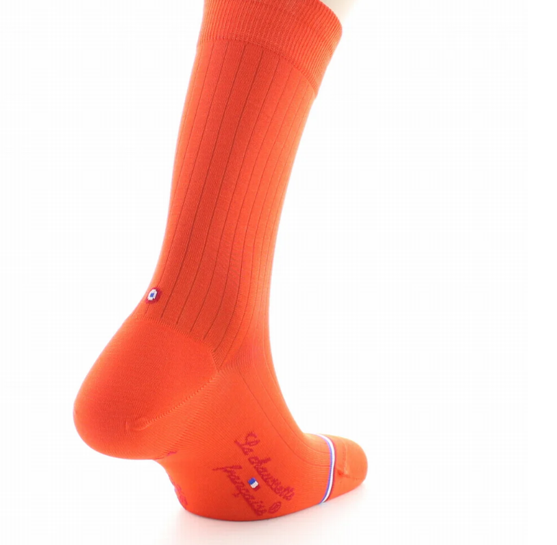 La Chaussette Française, Modèle Pigalle, Orange