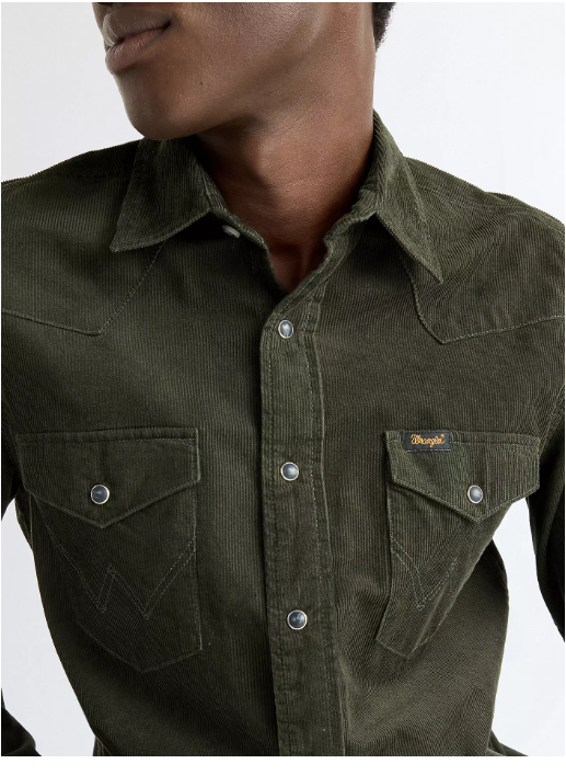 Chemise Wrangler, velours côtelé