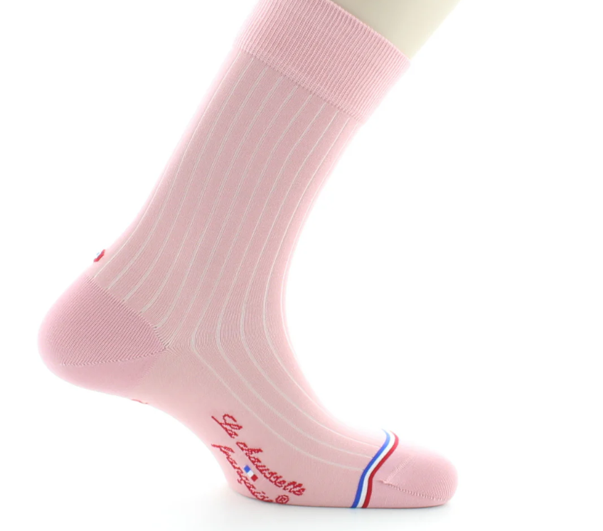 La Chaussette Française, modèle Saint Louis, Rose