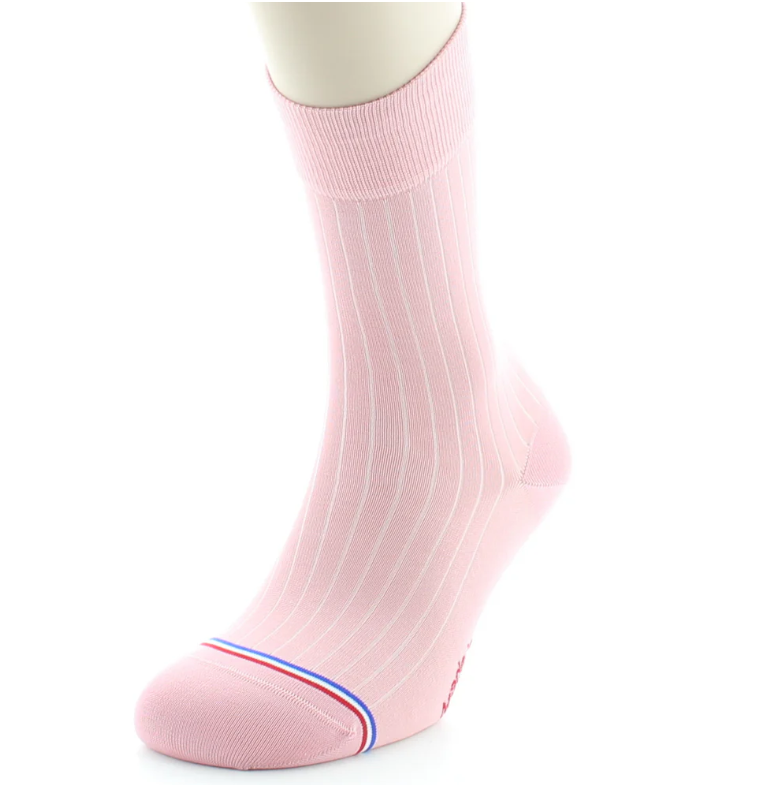 La Chaussette Française, modèle Saint Louis, Rose