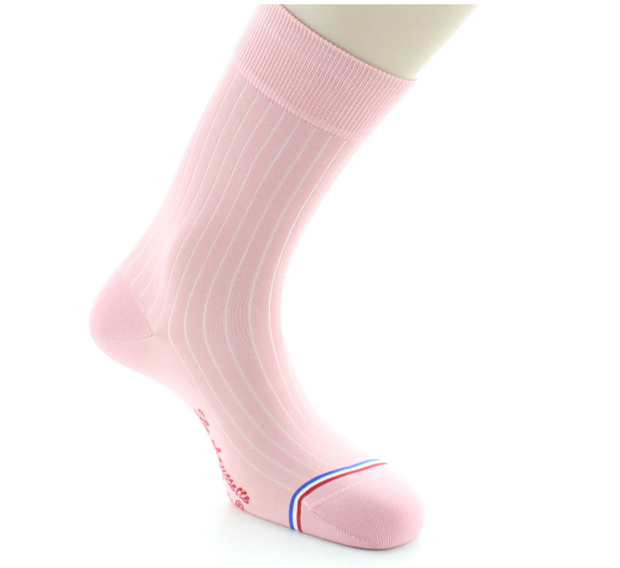 La Chaussette Française, modèle Saint Louis, Rose