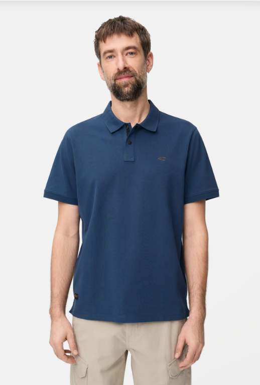 Polo manches courtes bleu Camel Active