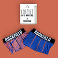 Lot de 2 boxers Ruckfield Rugby Maori orange vif