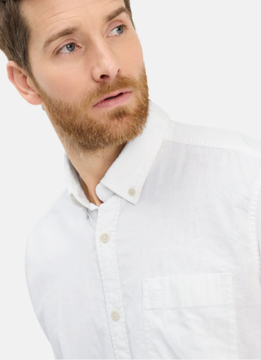 Chemise à manches courtes Camel Active en mélange de lin