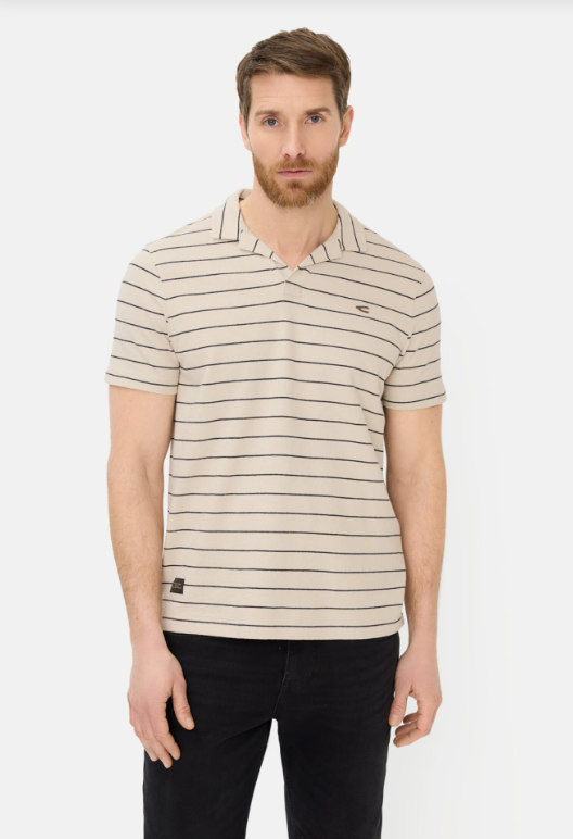 Polo avec détails contrastés Camel Active