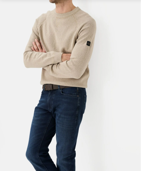 Jean Camel Active slim à 5 poches, bleu foncé