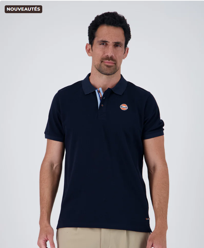 Polo manches courtes Gulf, marine