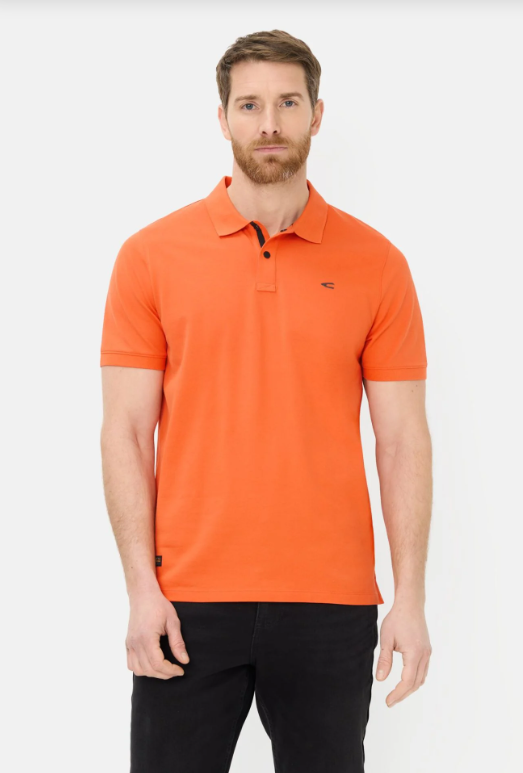 Polo manches courtes orange Camel Active