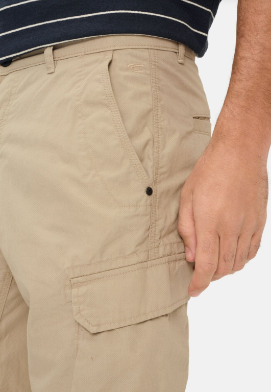 Short cargo en pur coton beige Camel Active