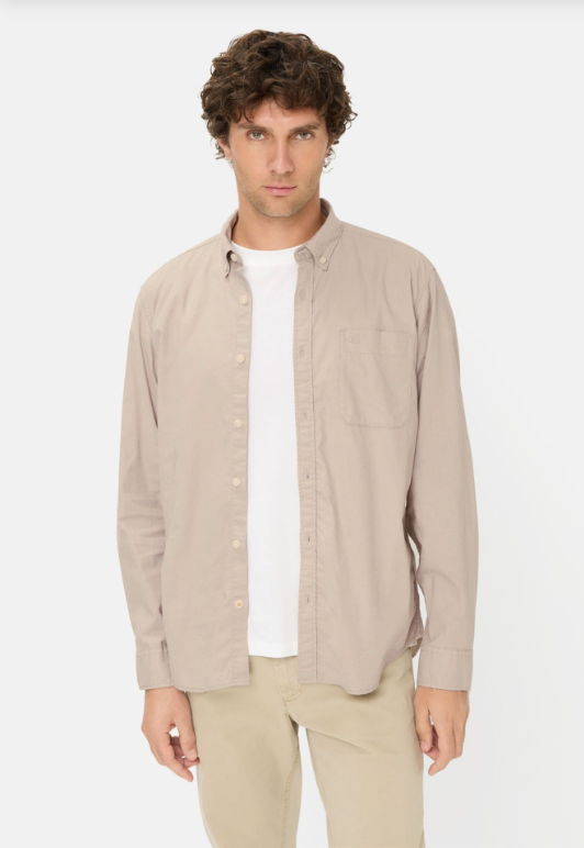 Chemise à manches longues Camel Active  pour homme en mélange lin-coton