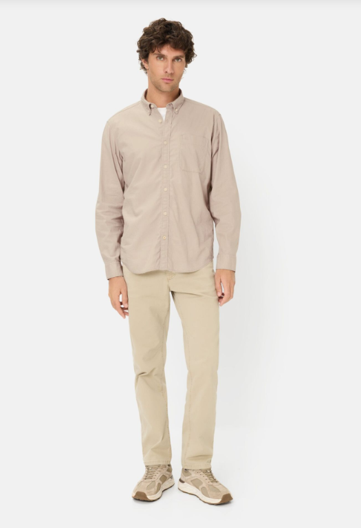 Chemise à manches longues Camel Active  pour homme en mélange lin-coton