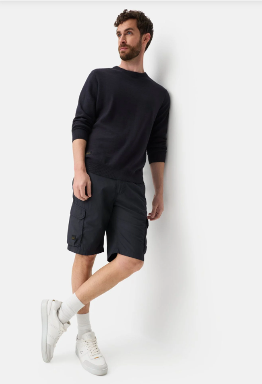 Short cargo en pur coton bleu marine Camel Active