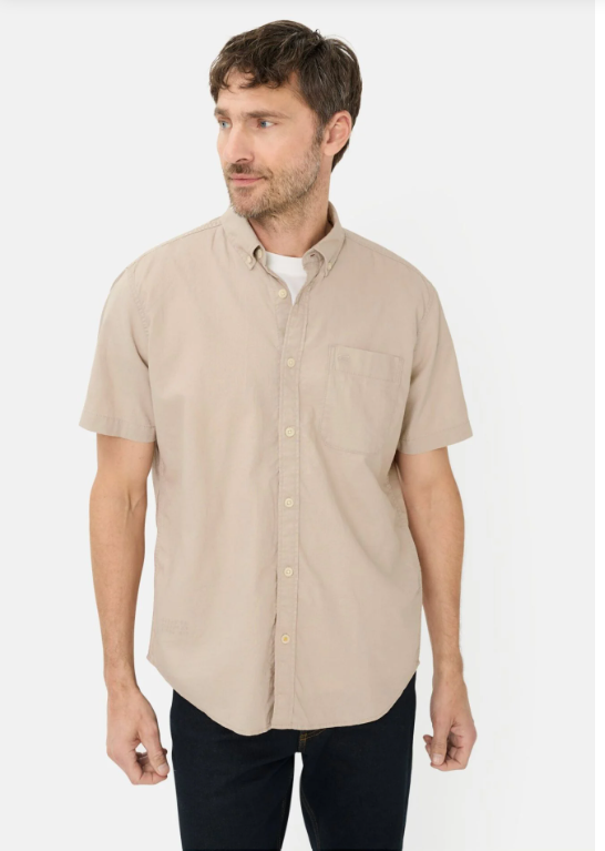Chemise à manches courtes Camel Active en mélange de lin