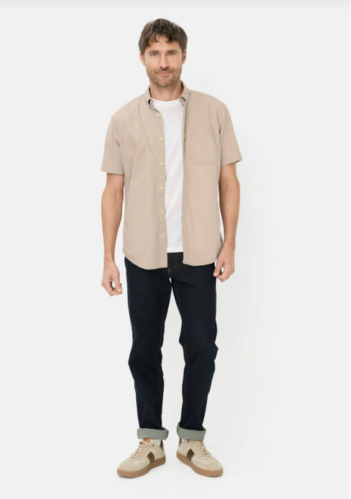 Chemise à manches courtes Camel Active en mélange de lin
