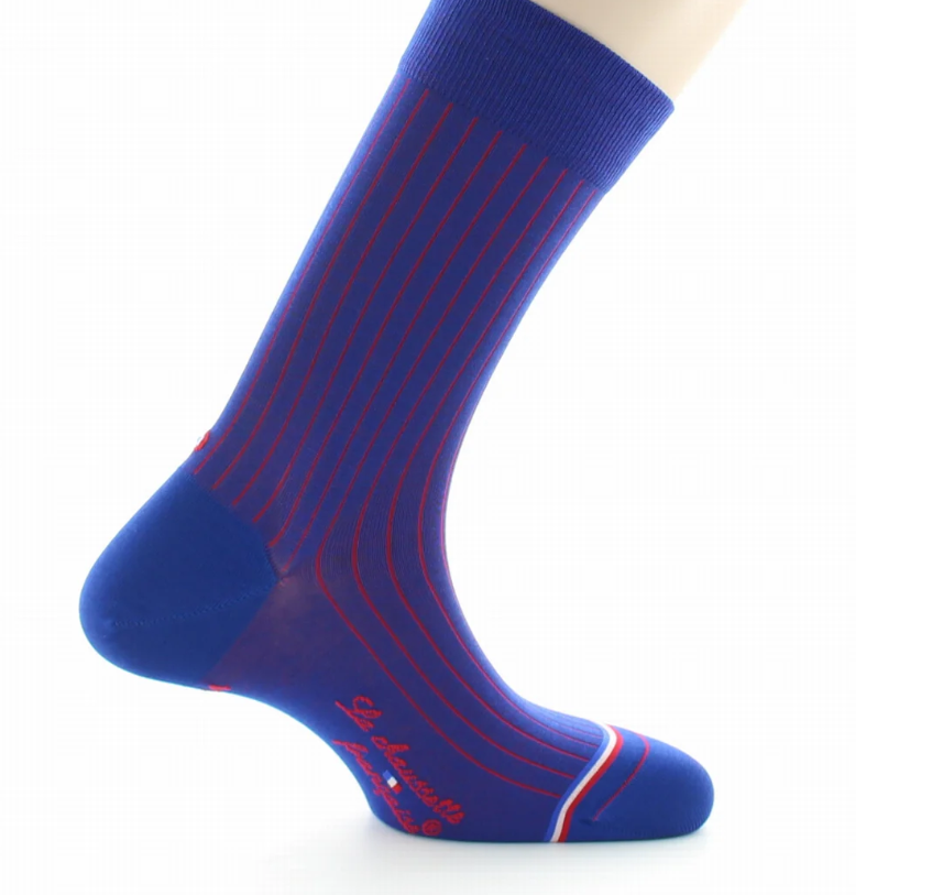 La Chaussette Française, modèle Pigalle, Bleu Royal