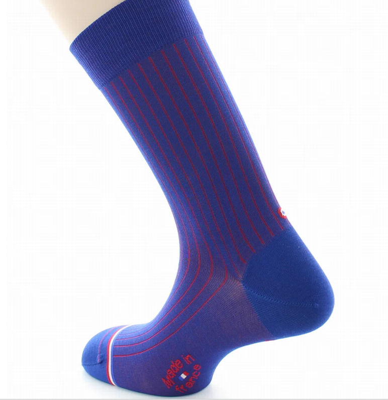 La Chaussette Française, modèle Pigalle, Bleu Royal