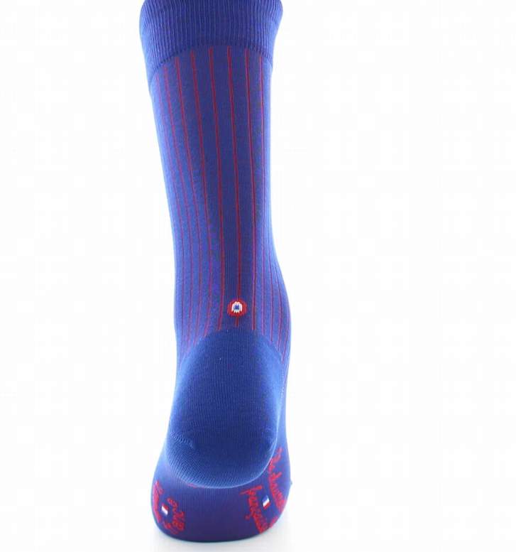 La Chaussette Française, modèle Pigalle, Bleu Royal