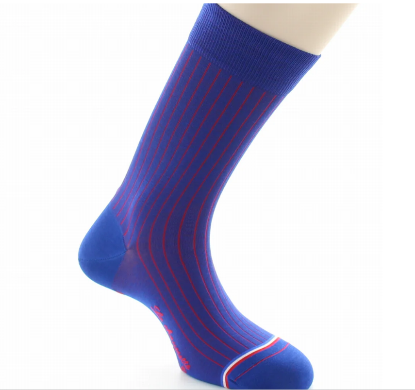 La Chaussette Française, modèle Pigalle, Bleu Royal