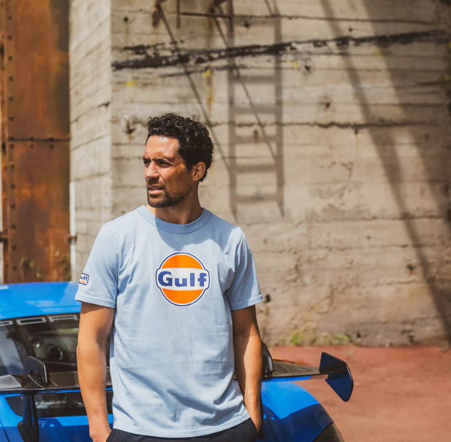 T-shirt GULF Logo light blue