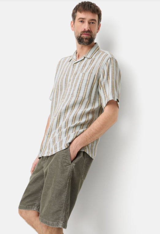 Chemise en coton Camel Active avec poche poitrine