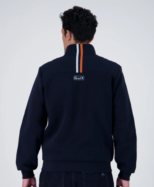 Sweat Zip Gulf, marine, Premium