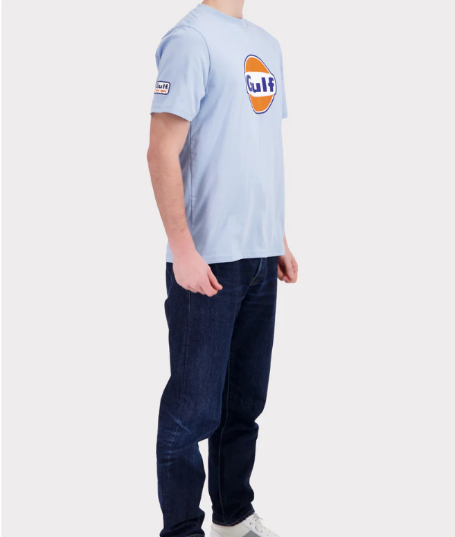 T-shirt GULF Logo light blue